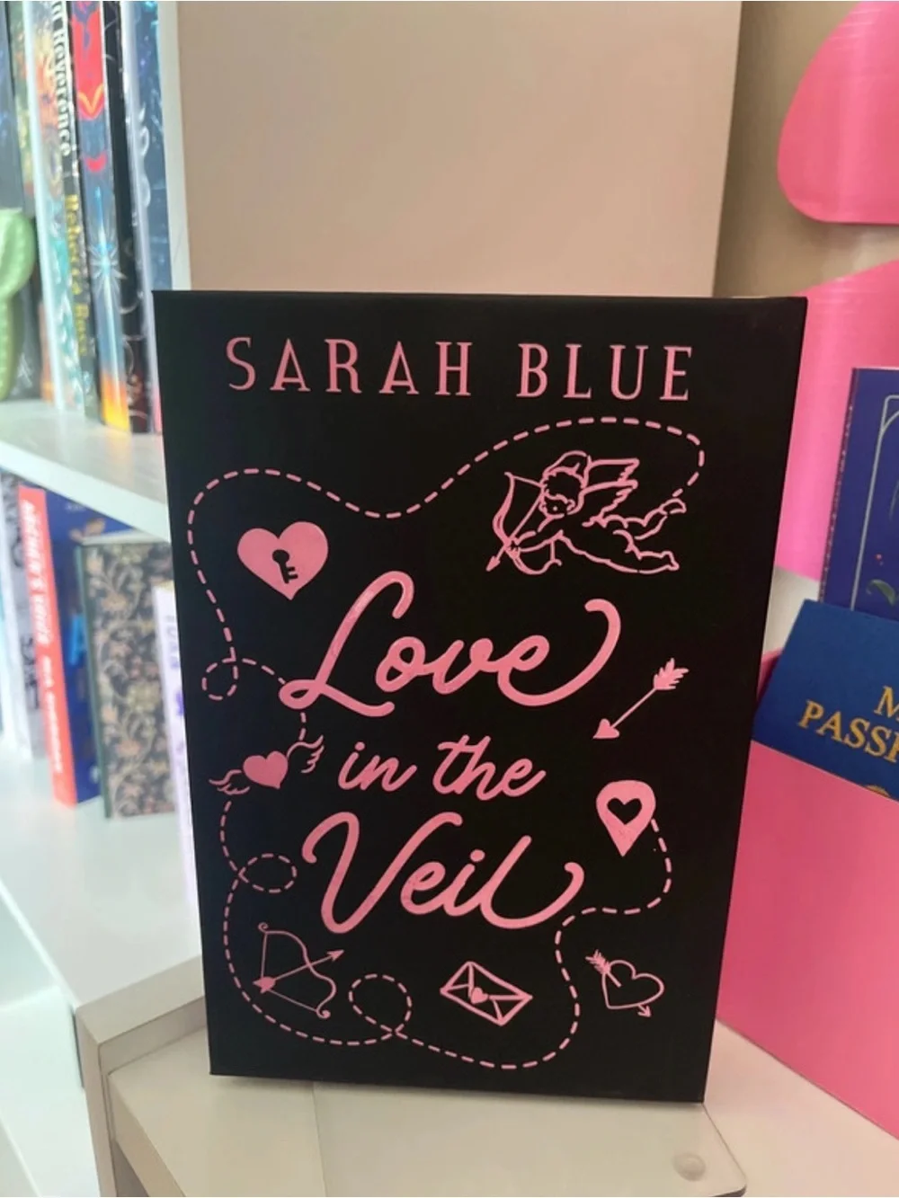 Sarah Blue 'Love in the Veil' Pink Hardcover Book- VAULT book